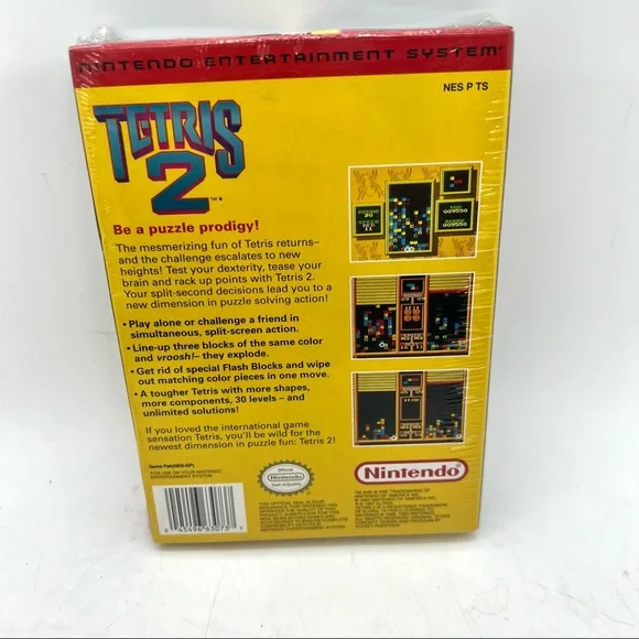 Tetris 2 Factory Sealed, Brand New Nintendo Entertainment System NES Video Game - Picture 8 of 12